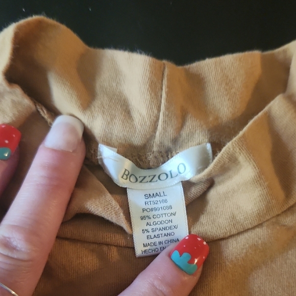 Bozzolo Gold Long Sleeve Bodysuit - Picture 2 of 6